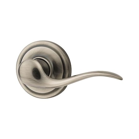 Kwikset Tustin Lever Interior Single Cylinder Handleset Trim, Satin Nickel Blackened 966TNLLH-15A